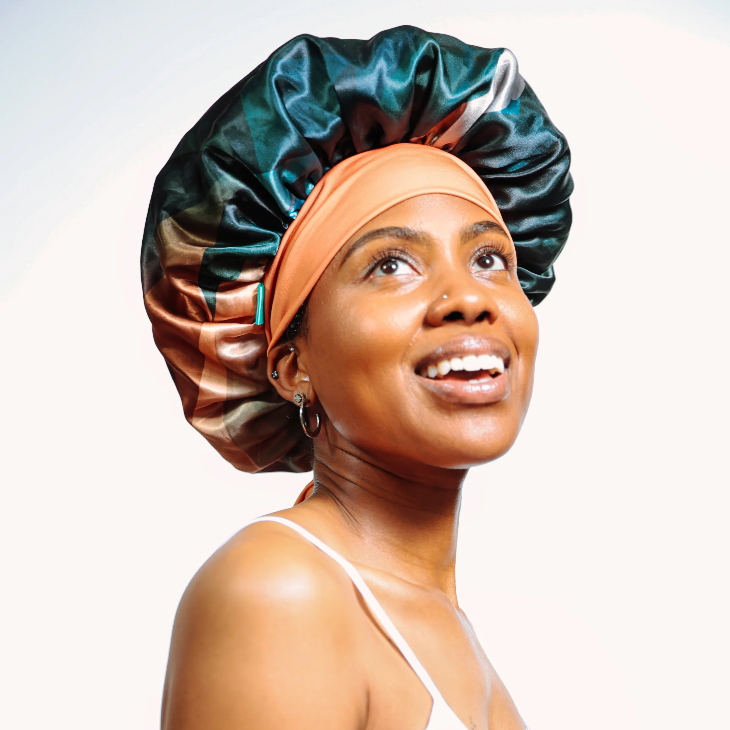 Luxe Satin Bonnet - Limited Edition Cinnamon Swirl Collection - Image 12